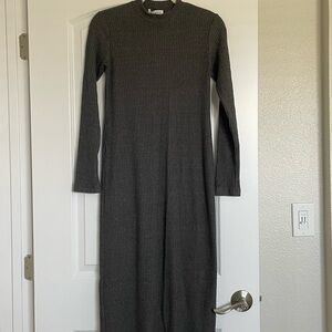 Velvet by Graham & Spencer Charcoal Long Sleeve Dress